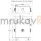 Коробка металлическая серая 110х110х65 (12 шт/кор)