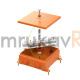 Коробка металлическая огнестойкая 70-0380-FR10.0-12 E15-E120 RAL2003 150x150x60 (6 шт/кор)