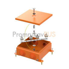 Коробка металлическая огнестойкая 70-0380-FR2.5-8 E15-E120 RAL2003 150x150x60 (6 шт/кор)