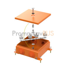 Коробка металлическая огнестойкая 70-0380-FR6.0-8 E15-E120 RAL2003 150x150x60 (6 шт/кор)