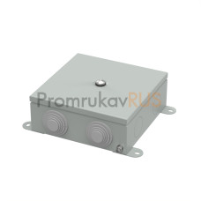 Коробка металлическая серая 150х150х60 (6 шт/кор)