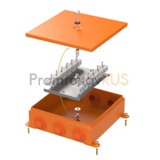 Коробка металлическая огнестойкая 70-0390-FR10.0-24 E15-E120 RAL2003 200x200x65 (4 шт/кор)