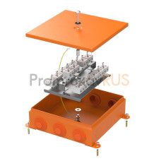 Коробка металлическая огнестойкая 70-0390-FR10.0-32 E15-E120 RAL2003 200x200x65 (4 шт/кор)