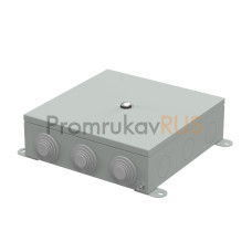 Коробка металлическая серая 200х200х65 (4 шт/кор)