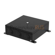 Коробка металлическая черная 200х200х65 (4 шт/кор)