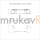 Фотография Угол горизонтальный 45 градусов с крышкой Стандарт 150х50, артикул PR16.0426