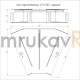 Фотография Угол горизонтальный 45 градусов с крышкой Стандарт 300х80, артикул PR16.0430