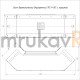 Фотография Угол вертикальный внутренний 90 градусов с крышкой Стандарт 100х80, артикул PR16.0525