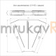 Фотография Угол горизонтальный 45 градусов с крышкой Стандарт 400х50, артикул PR16.0613