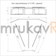 Фотография Угол горизонтальный 45 градусов с крышкой Стандарт 400х80, артикул PR16.0614