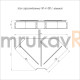 Фотография Угол горизонтальный 90 градусов с крышкой Стандарт 400х100, артикул PR16.0624