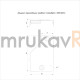 Фотография Крышка переходника правого Стандарт 100х50, артикул PR16.10887