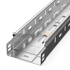 Лоток перфорированный Стандарт INOX (AISI 304) 100х50х3000 (0,8 мм) (3 м/уп)