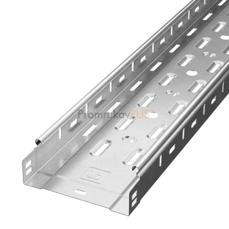 Фотография Лоток перфорированный Стандарт INOX (AISI 304) 150х50х3000 (0,8 мм) (3 м/уп), артикул PR16.2332