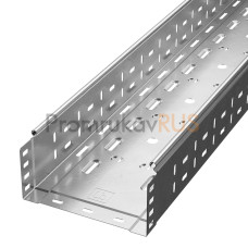 Лоток перфорированный Стандарт INOX (AISI 304) 200х100х3000 (0,8 мм) (3 м/уп)