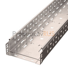 Лоток перфорированный Стандарт INOX (AISI 409) 200х80х3000 (0,8 мм) (6 м/уп)