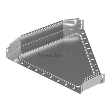 Фотография Угол горизонтальный 45 градусов Стандарт INOX (AISI 304) 500х80, артикул PR16.3420