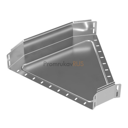 Фотография Угол горизонтальный 45 градусов Стандарт INOX (AISI 304) 500х100, артикул PR16.3421