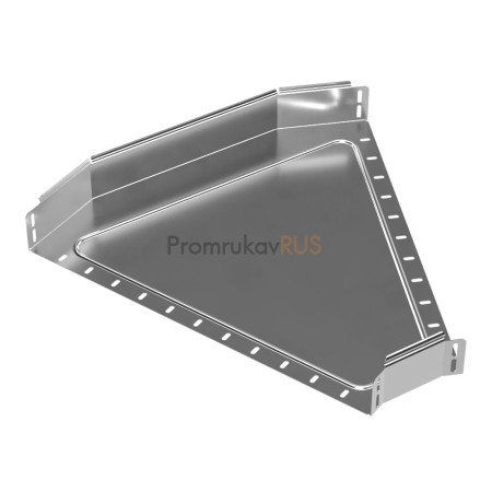 Фотография Угол горизонтальный 45 градусов Стандарт INOX (AISI 304) 600х80, артикул PR16.3423