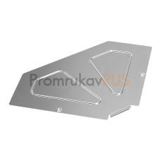 Крышка угла горизонтального 90 градусов Стандарт INOX (AISI 304) 400