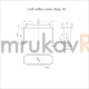 Фотография Скоба подвеса лотка сверху INOX (AISI 409) 150, артикул PR16.4495