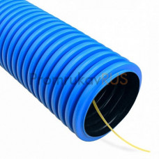 Труба гофрированная двустенная ПНД гибкая тип 450 (SN12) с/з синяя д110 (20м/уп) Промрукав