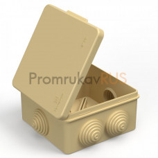 Коробка распределительная 40-0302-1001 для прямого монтажа безгалогенная (HF) сосна 100х100х50 (60шт/кор) Промрукав