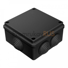 Коробка распределительная 40-0300-9005 для о/п безгалогенная (HF) черная 100х100х50  