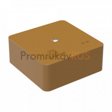 Коробка универсальная для кабель-канала 40-0450 безгалогенная (HF) бук 75х75х30 (90шт/кор) Промрукав