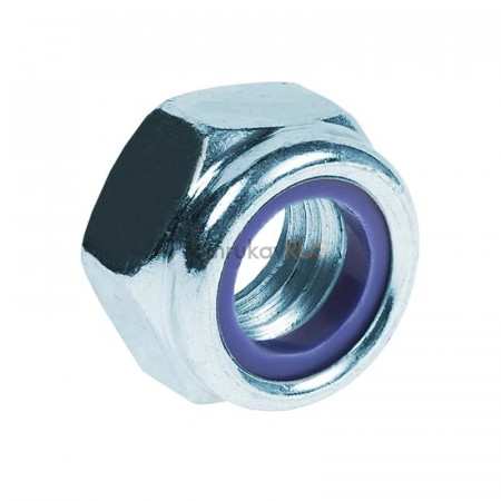 Фотография Гайка М8 с контрящим кольцом (DIN 985) (200 шт/уп), артикул PR08.3623